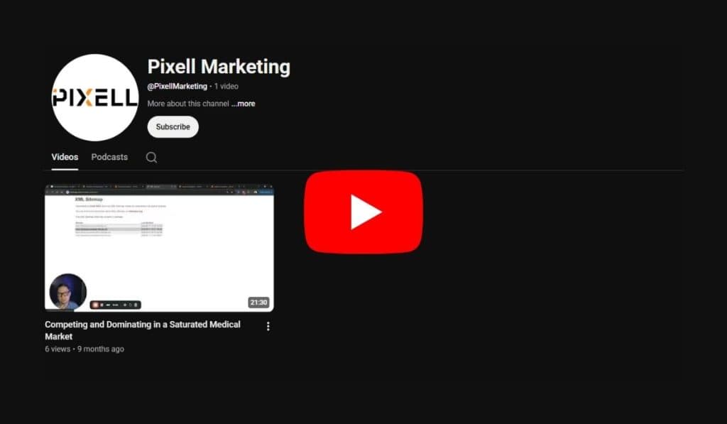 pixell marketing youtube channel